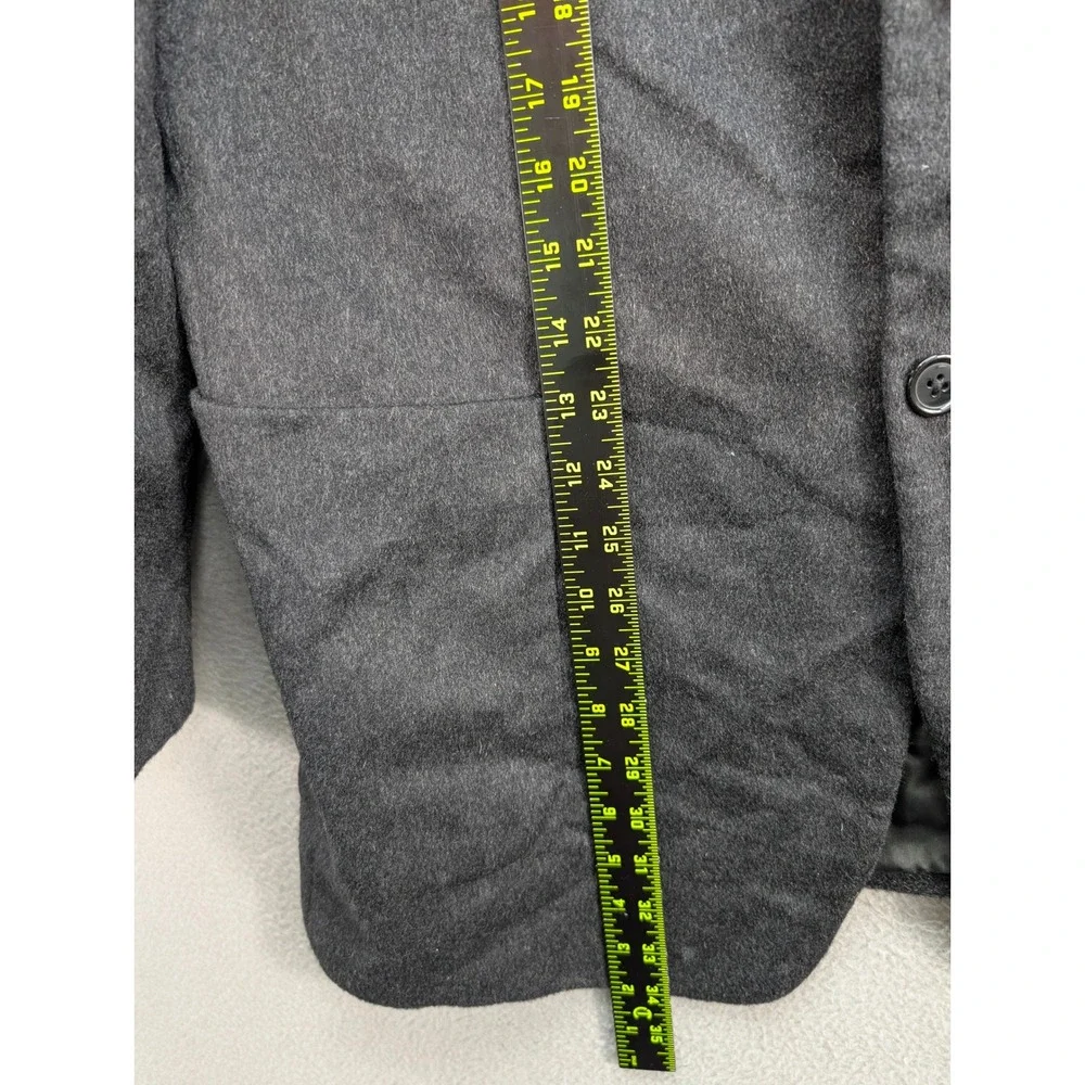 Donna‎ Karan Signature Blazer Mens 42 Long Cashmere Gray 3 Button Jacket Office